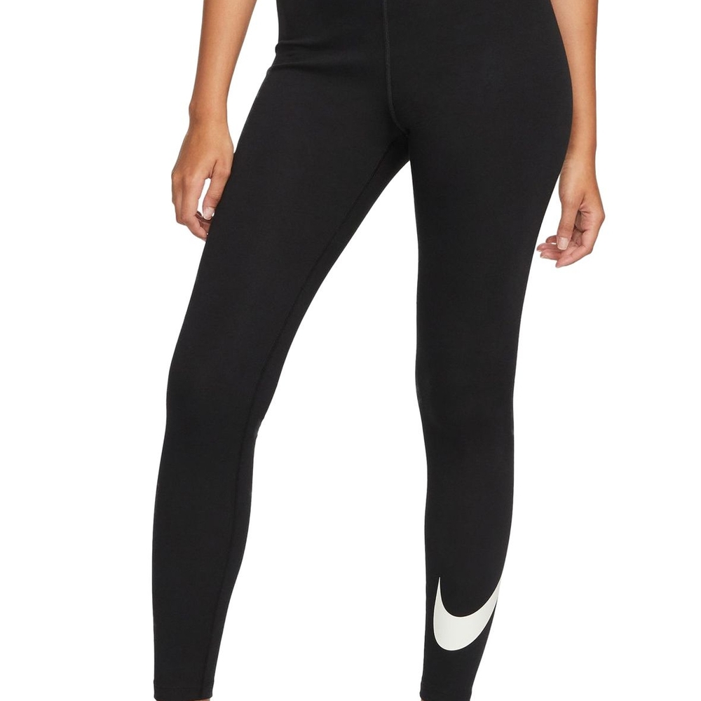 OPEN TO OFFERS NEW W TAGS Nike Women's Black Leggings with White Swoosh